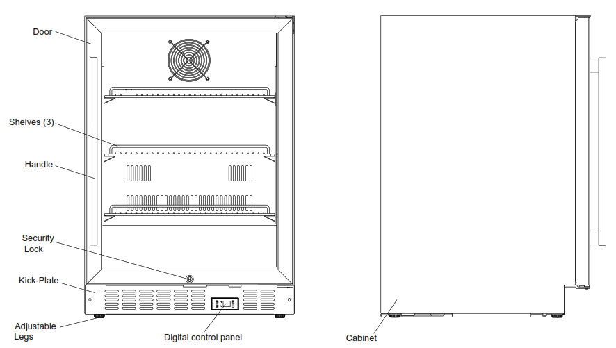 SUMMIT ASDG1521 15 Inch Stainless Steel Beverage Center - 6