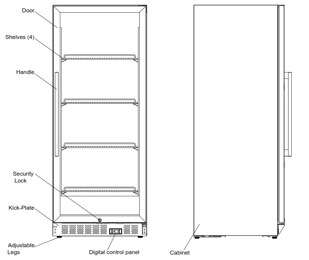 SUMMIT ASDG1521 15 Inch Stainless Steel Beverage Center - 7