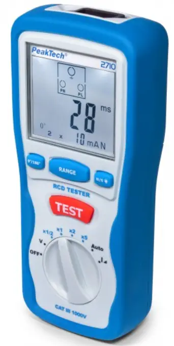 PeakTech 2710 Digital Residual Current Devices Tester product