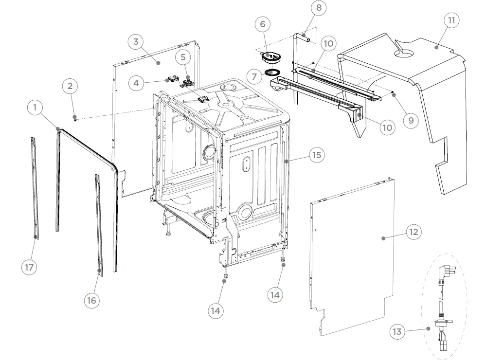 FISHER PAYKEL DW60UZ6B FP AA Built-under Dishwasher 03