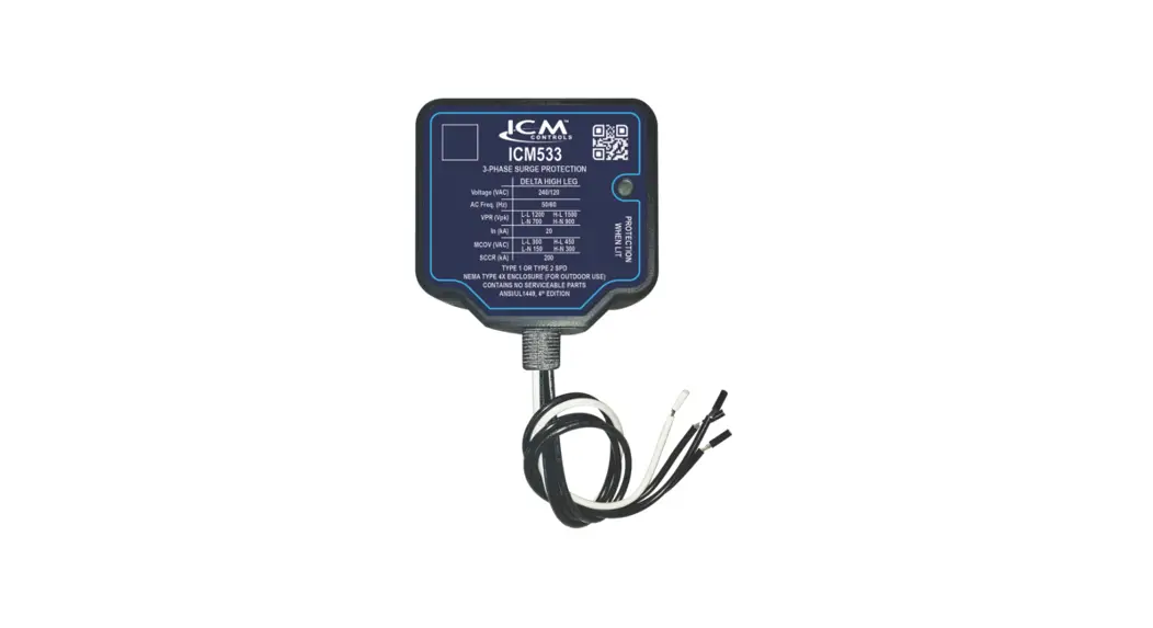 Icm Controls Icm533 Surge Protective Device User Manual
