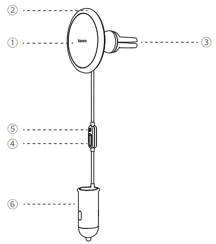 Baseus CCJJ000001 Magnetic Stand Wireless Charger - Product Introduction