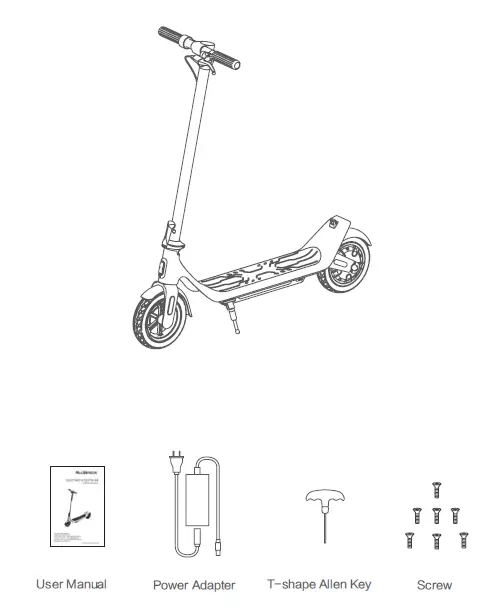 MEGAWHEELS-A6-Electric-Scooter-FIG-1
