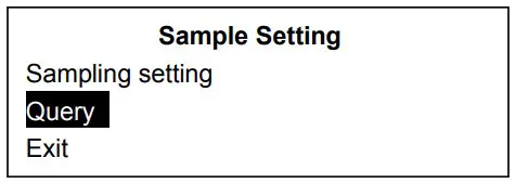 Sample Setting