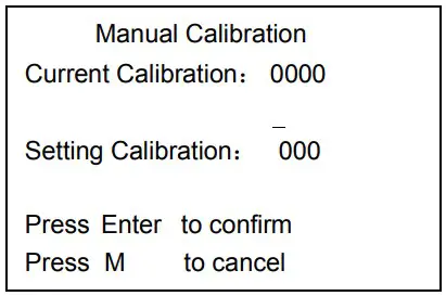 Manual Calibration