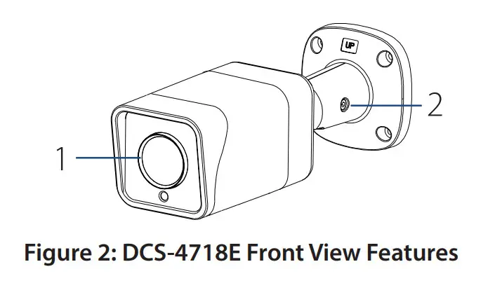 D-Link DCS-4712E Vigilance Outdoor Bullet Camera - DCS-4718E Front