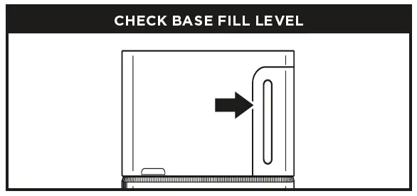 CHECK BASE FILL LEVEL