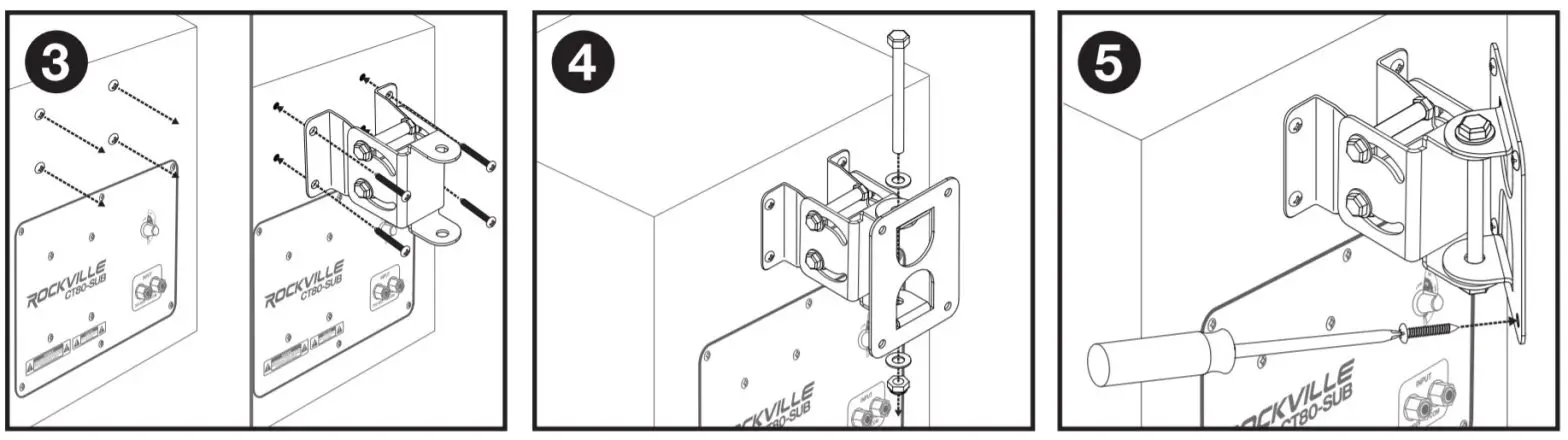 ROCKVILLE Commercial or Restaurant Subwoofer CT80-SUB - fig2