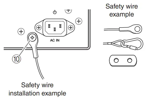 YAMAHA MSP3A Powered Speaker System - Safety wire fastening screw