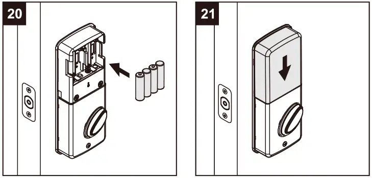 RELIABILT 92640 020 Arch Matte Black Single Cylinder Electronic Deadbolt Lighted Keypad - Figure 27