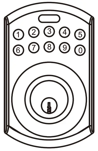 RELIABILT 92640 020 Arch Matte Black Single Cylinder Electronic Deadbolt Lighted Keypad