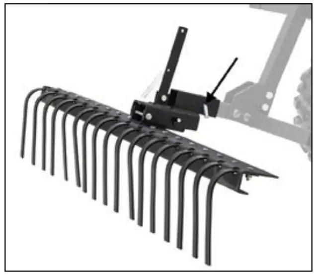 BLACK WIDOW ATV-RAKE 2143 60 W Rake ATV UTV Implement Attachment - Fig 2