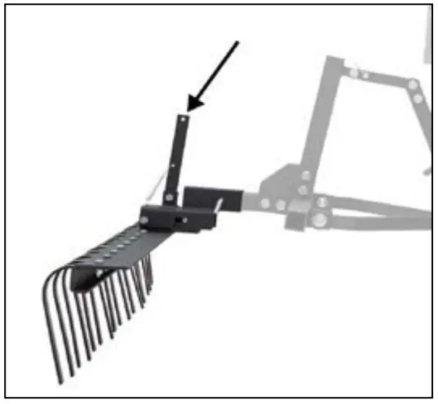 BLACK WIDOW ATV-RAKE 2143 60 W Rake ATV UTV Implement Attachment - Fig 3