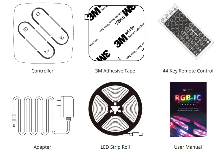 LIDEKA RGB-IC LED Light Strip - Figure 2