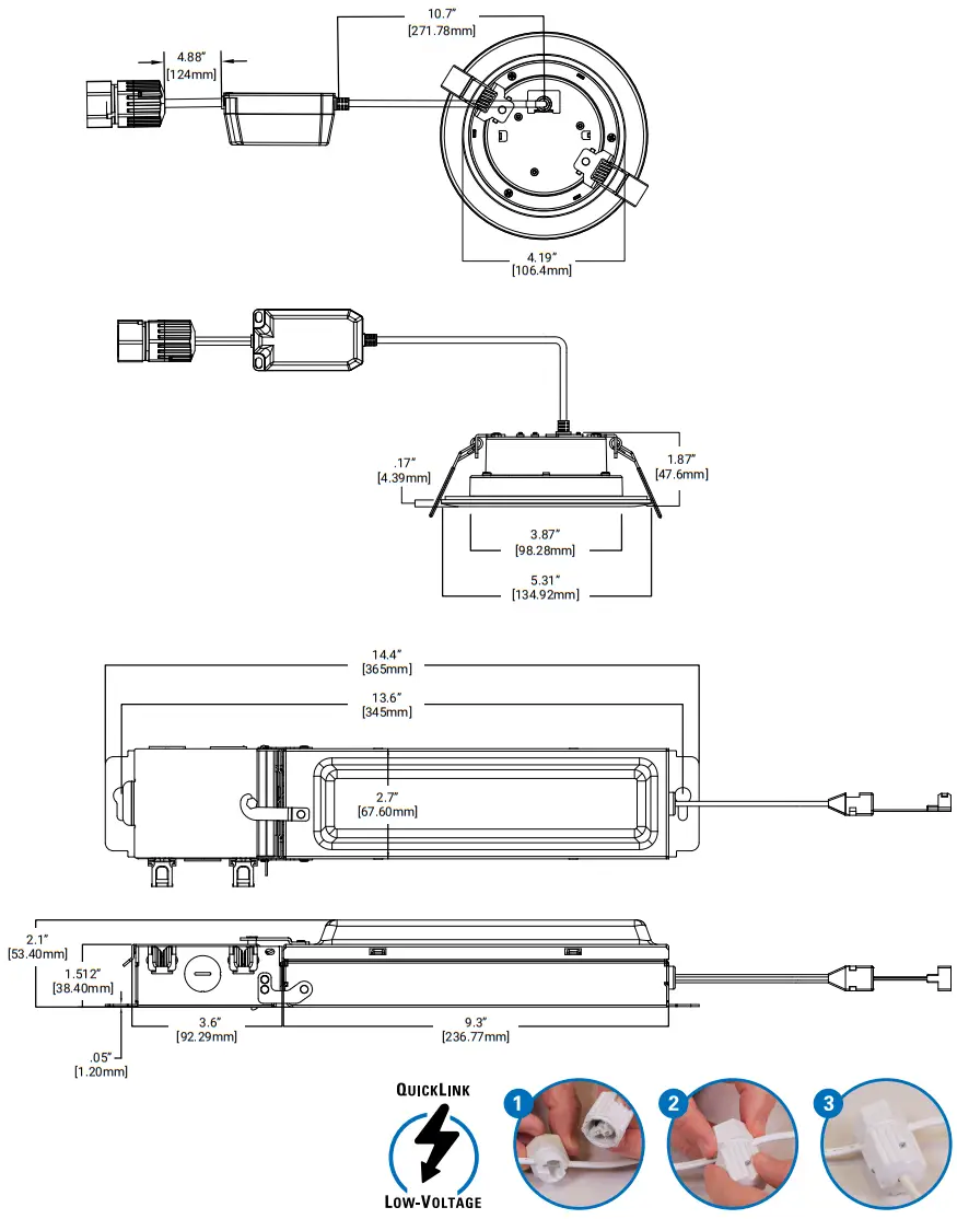COOPER Lighting Solutions LT4 DM Triac Halo QuickLink Low Voltage Lighting Kit - Figure 2