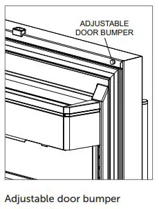 ICBCL4850SID Sub-Zero 91CM Classic French Door Refrigerator Freezer Installation Guide - DOOR ADJUSTMENT