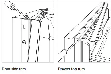 ICBCL4850SID Sub-Zero 91CM Classic French Door Refrigerator Freezer Installation Guide - DOOR PANELS