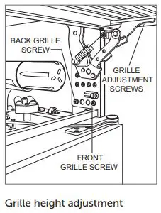 ICBCL4850SID Sub-Zero 91CM Classic French Door Refrigerator Freezer Installation Guide - GRILLE INSTALLATION