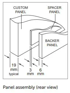 ICBCL4850SID Sub-Zero 91CM Classic French Door Refrigerator Freezer Installation Guide - Panel assembly