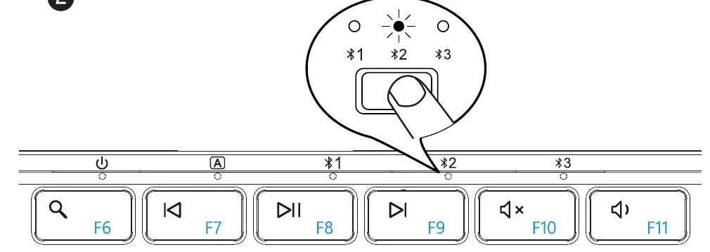 ProtoArc XK01 Foldable Full Size Wireless Bluetooth Keyboard 3