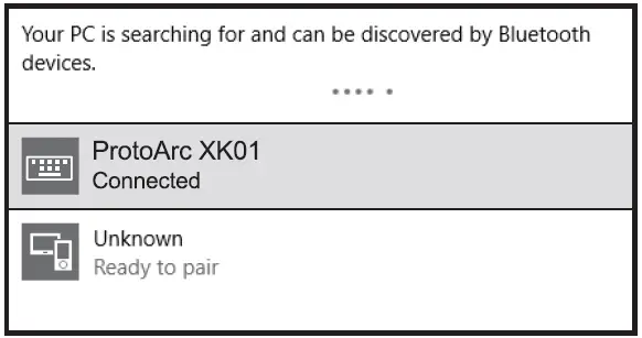 ProtoArc XK01 Foldable Full Size Wireless Bluetooth Keyboard 7