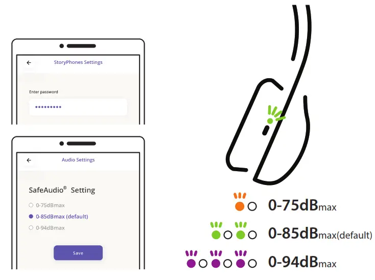 STORYPHONES Storytelling Headphones for Kids - Change SafeAudio