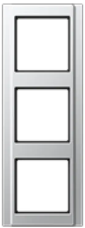 JUNG A 583 AL Cover Frame Triple