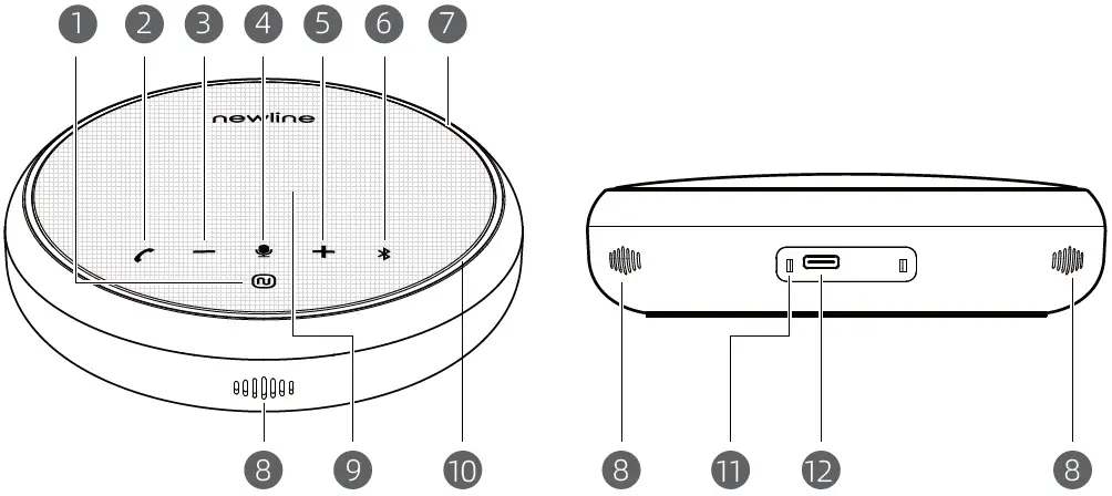 newline NP-S2201 NewPie Conference Speakerphone 01