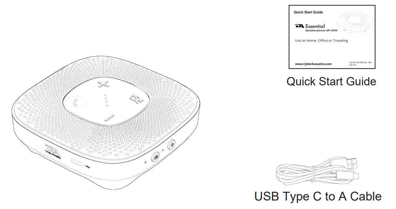CyberAcoustics Essential Speakerphone SP-2000 - pakage