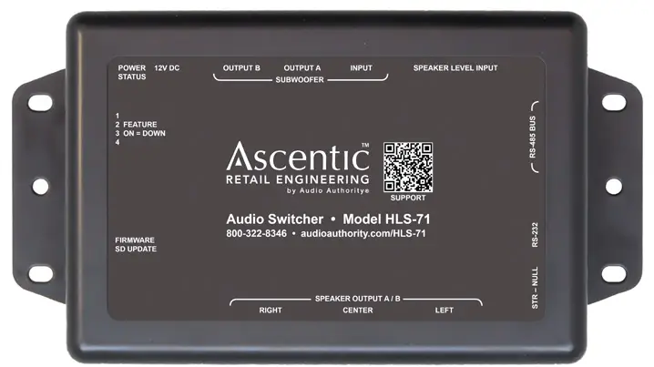 Ascentic HLS-71 Series Intelligent Audio Switcher - Introduction
