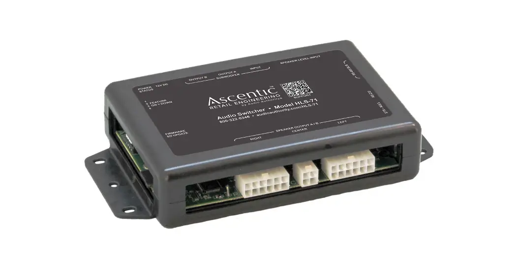 Ascentic Hls-71 Series Intelligent Audio Switcher User Manual Ascentic Hls-71 Series Intelligent Audio Switcher User Manual