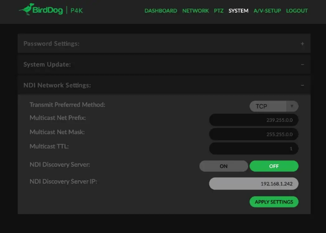 BirdDog Release P4K - A 4K Full Bandwidth NDI® PTZ -FIG 8