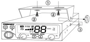 FIG 2 WHERE AND HOW TO MOUNT YOUR MOBILE CB RADIO