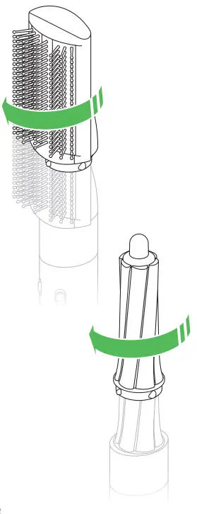 dyson HS01 Airwrap Complete Hair Styler - Connecting the attachment