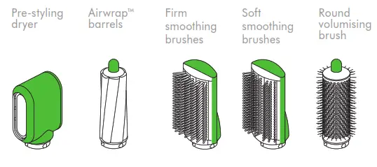 dyson HS01 Airwrap Complete Hair Styler - Using your attachments 3