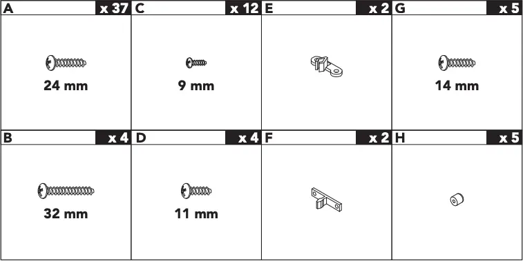 Parts and Hardware Figure 3