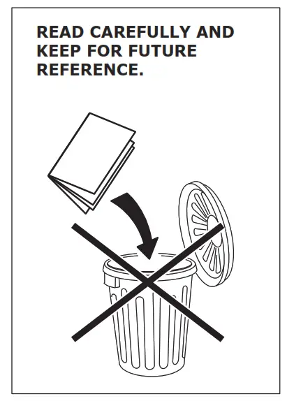 READ CAREFULLY AND KEEP FOR FUTURE REFERENCE.