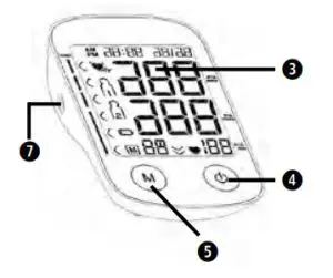medisana BU 535 Blood Pressure Monitor-Display format