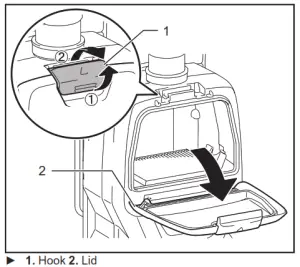 makita DVC261 Cordless Backpack Vacuum Cleaner - bottom side