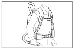 makita DVC261 Cordless Backpack Vacuum Cleaner - lowerbelts