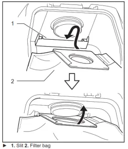 makita DVC261 Cordless Backpack Vacuum Cleaner - upperside