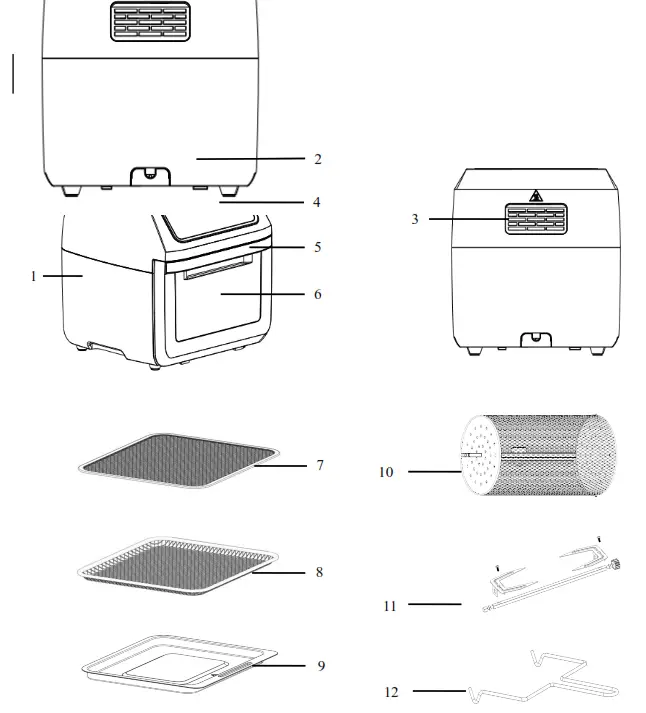 anko Air Fryer Oven AO8606 - FRYER OVEN