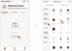 ASAKUKI 100-DF031 Smart WiFi Essential Oil Aromatherapy Diffuser User Guide Connecting the device