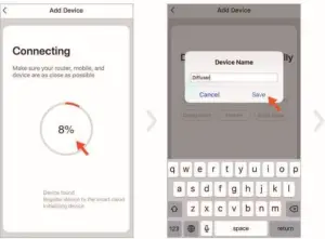 Connecting the device