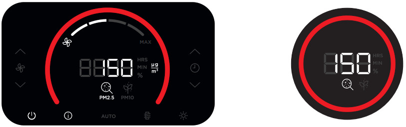 Shark HE400 Series Air Purifier - AIR INFO SETTINGS 3