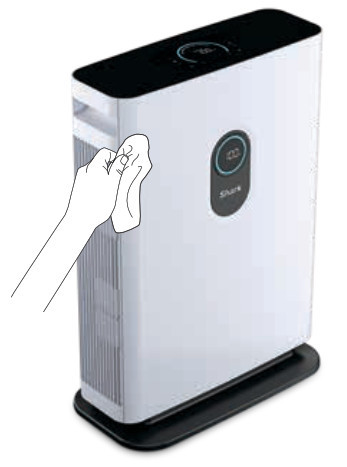 Shark HE400 Series Air Purifier - Exterior Cleaning