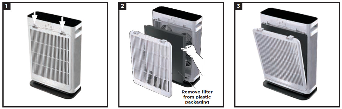 Shark HE400 Series Air Purifier - SETTING UP YOUR UNIT 2