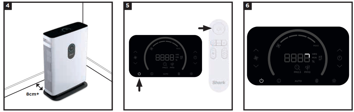 Shark HE400 Series Air Purifier - SETTING UP YOUR UNIT 3