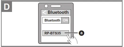 Panasonic RP-BTS35 Earphones - Part D