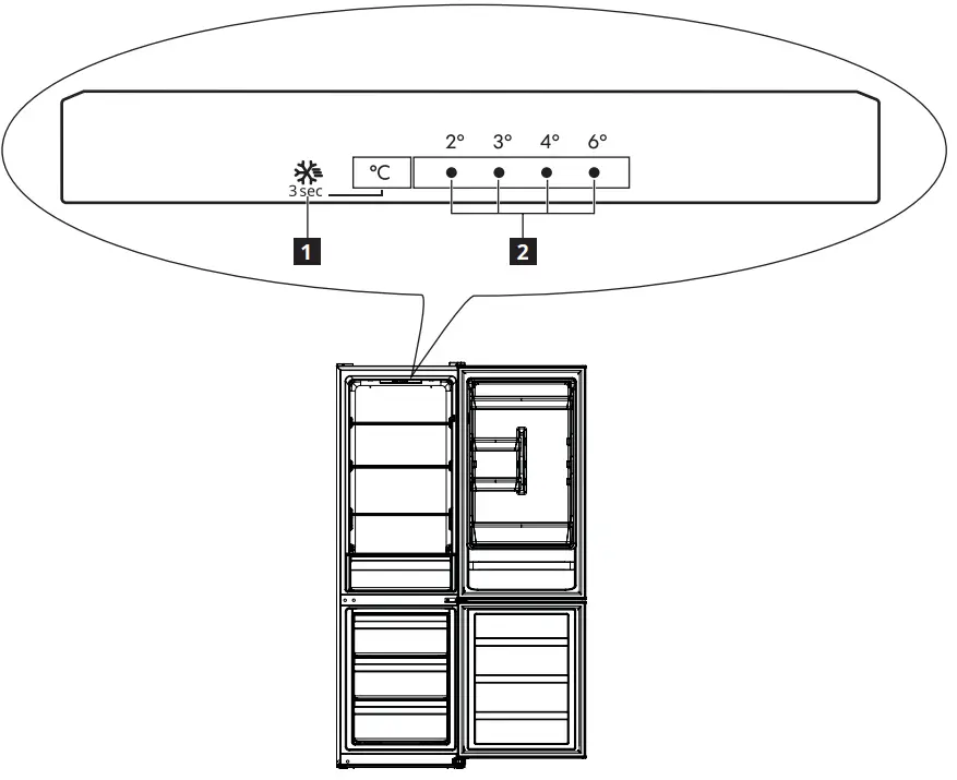 IKEA 104 948 50 UPPKALLA Freestanding Fridge Freezer - fig 2